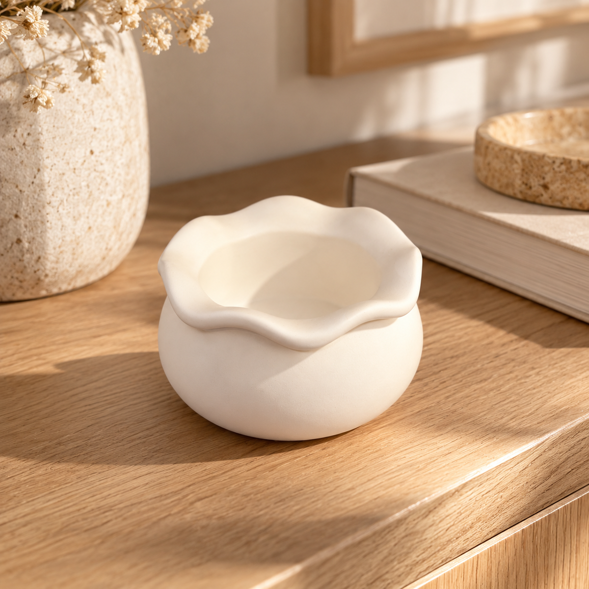 Cuenco Flora · Yeso artesanal
