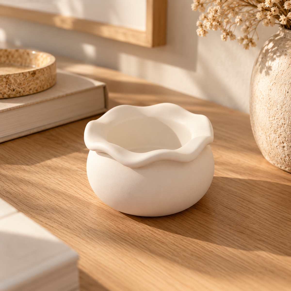Cuenco Flora · Yeso artesanal